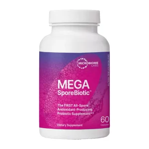 Microbiome Labs MegaSporeBiotic Probiotics for Digestive Health – Mens & Womens Probiotic Nutritional Supplements with Spore Based Bacillus Coagulans & Bacillus Subtilis for Gut Health (60 Capsules)